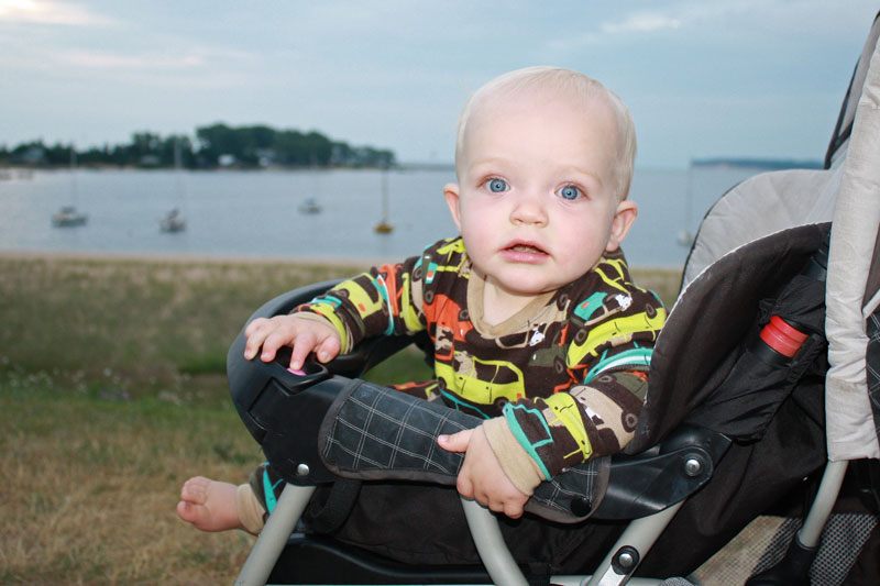 last morning stroller ride around grand marais